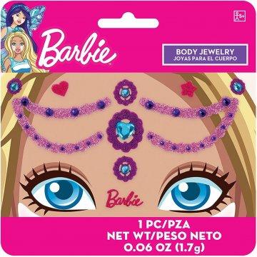 Barbie Mermaid Purple and Pink Glitter Body Jewelry Set