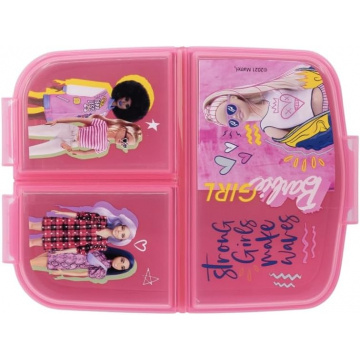 Bunchy Premium Lunch Box with 3 Compartments, Barbie Bento Lunch Box for Kids, Ideal for School, Kindergarten or Leisure Time