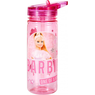 Zawadi Global Barbie 580ml Water Bottle for Kids for School, Made of Durable Ecozen, Reusable, BPA Free