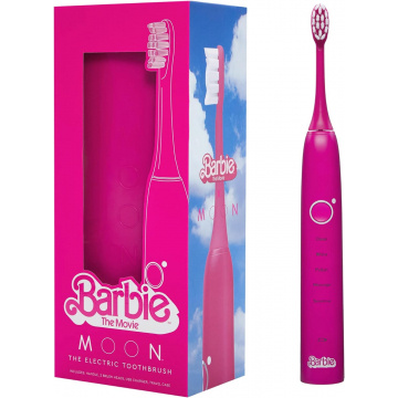 Moon Barbie x Pink Sonic Electric Toothbrush for Adults, 5 Smart Modes to Clean, Whiten, Massage and Polish Teeth, Rechargeable with Travel Case