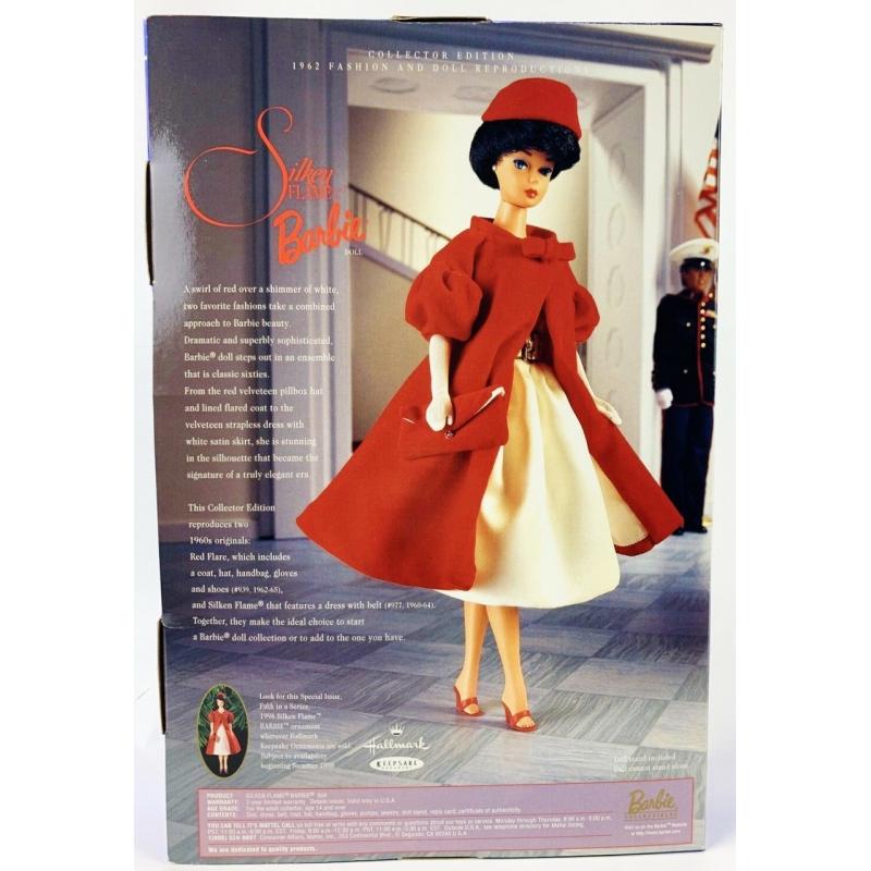 Silken Flame Barbie Ornament and Travel Case - QXM6031 BarbiePedia