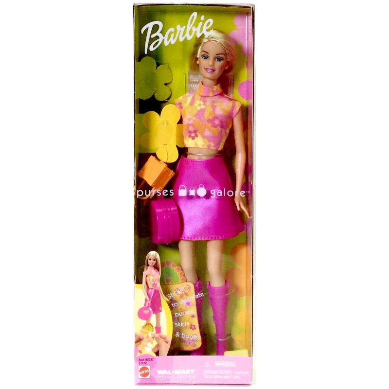 Premium Photo | Barbie doll with a pink purse and a pink purse next to a  palm tree generative ai