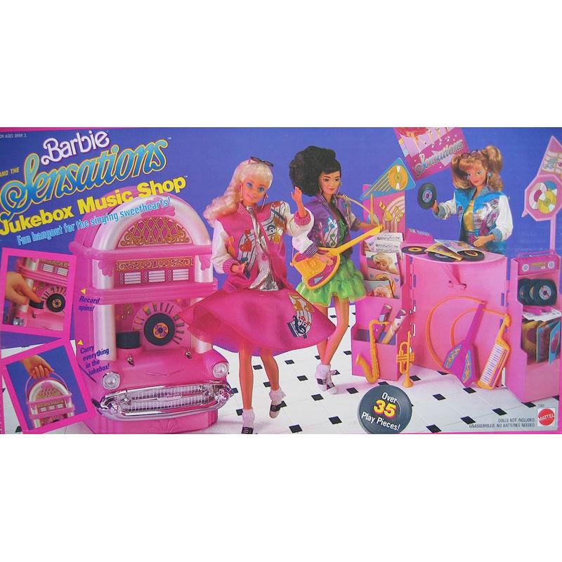 Barbie and The Sensations JUKEBOX MUSIC SHOP Playset w 35+ Pieces