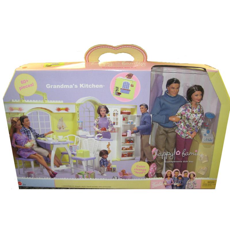 Barbie Happy Family Grandma's Kitchen Doll Gift Set 2003 Mattel #B9880 NRFB  - We-R-Toys