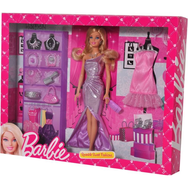 Barbie Sparkle Sweet Fashions (purple) - BCF73 BarbiePedia