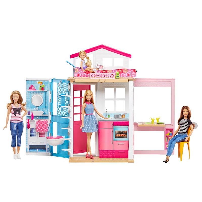 Barbie and her house