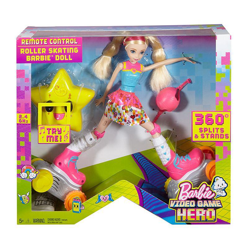 Barbie Video Game Hero Remote Control Roller Skating Barbie