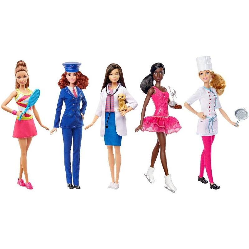 Barbie Career Fashion 5 Dolls Set - FJP88 BarbiePedia