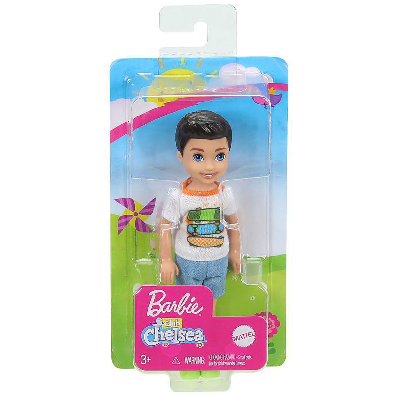 Barbie® Club Chelsea™ Boy Doll (6-inch Brunette) with Skateboard