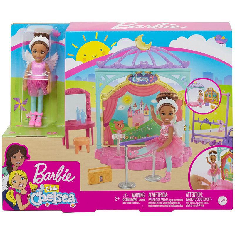 Barbie® Club Chelsea™ Doll and Ballet Playset (6-in Brunette) with