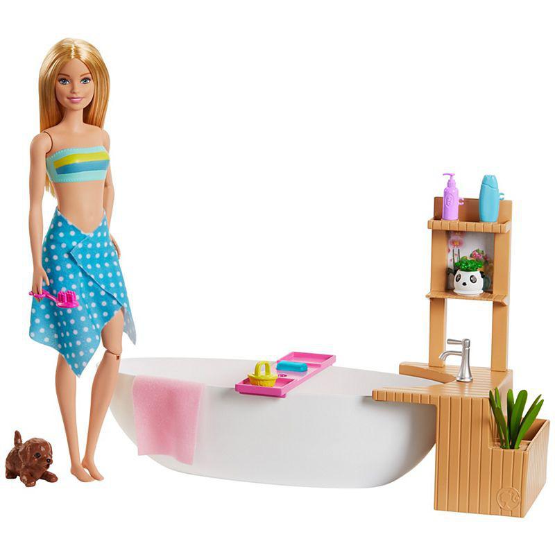 Barbie Chelsea Doll & Lollipop Stand, 10-Piece Toy Playset With