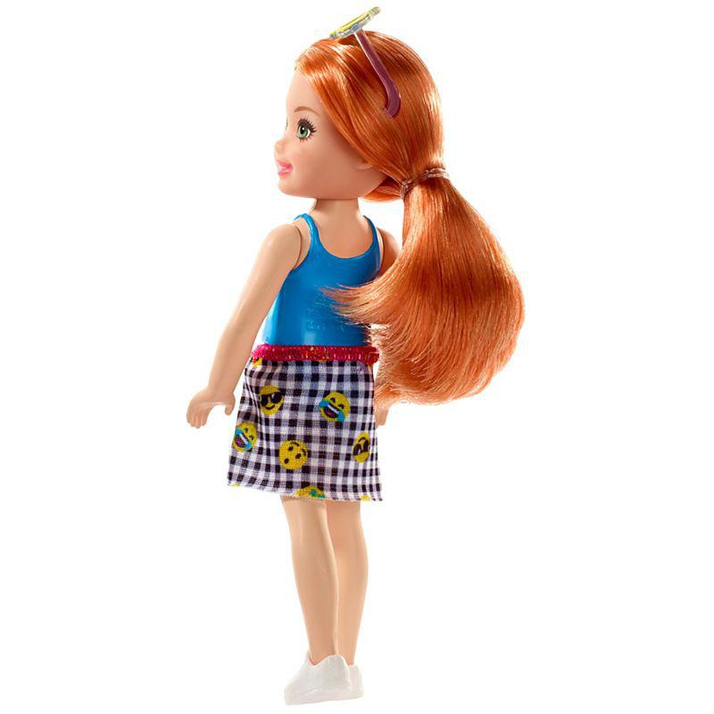 Barbie® Club Chelsea™ Doll, 6-inch Redhead Wearing Removable Emoji