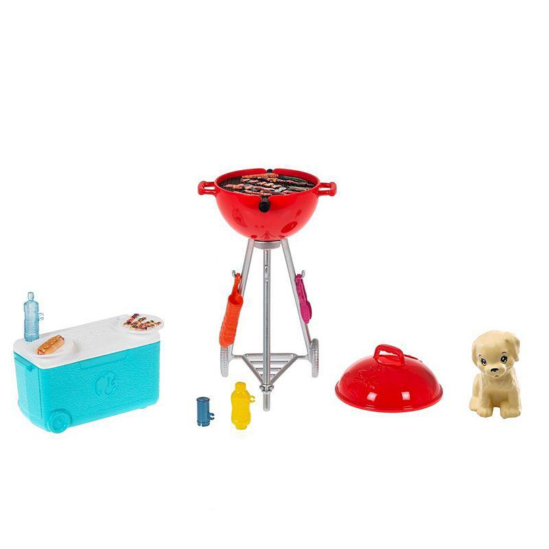 Barbie® Mini Playset with Themed Accessories and Pet, BBQ Theme