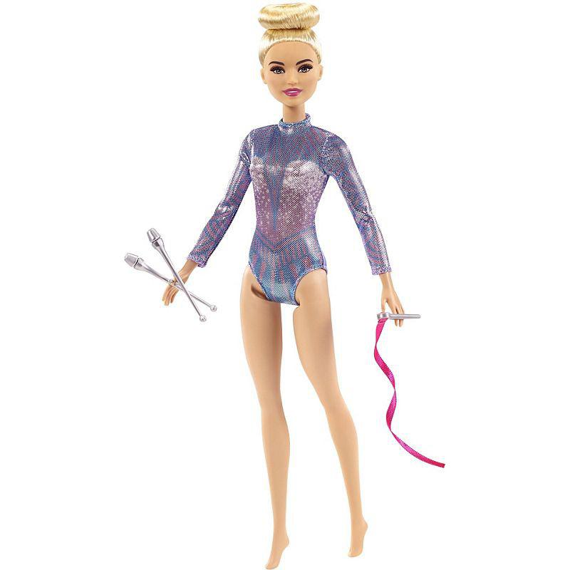 Barbie® Rhythmic Gymnast Blonde Doll (12-in/30.40-cm), Leotard & Accessories