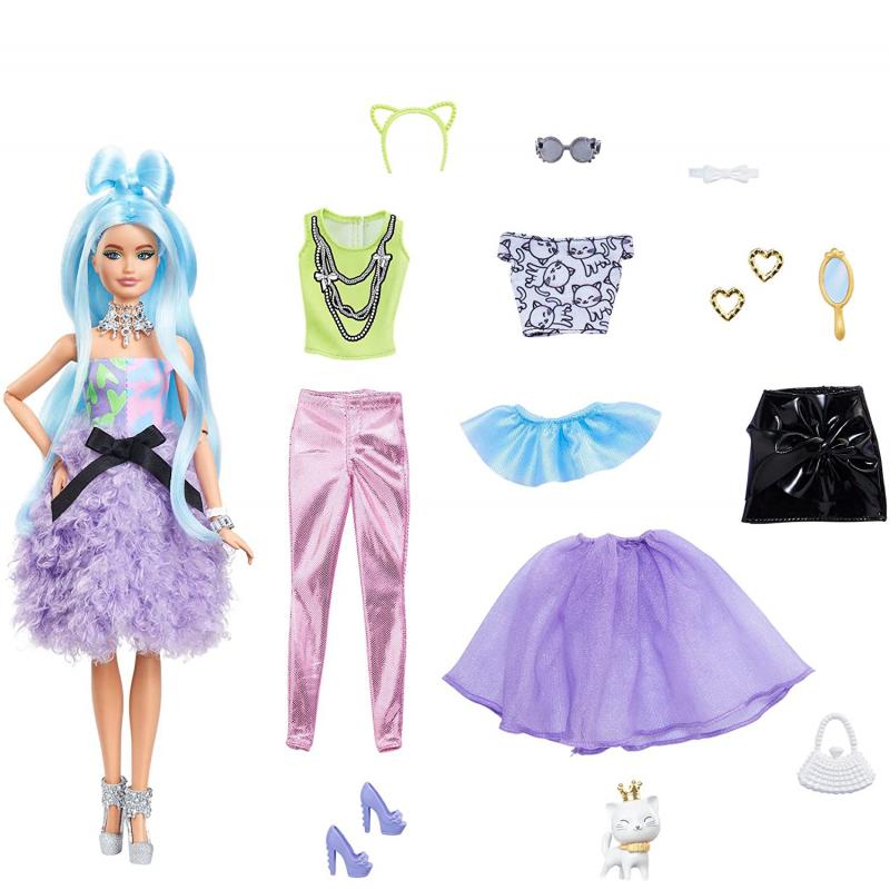 Barbie® Extra Doll & Accessories Set with Mix & Match Pieces for 