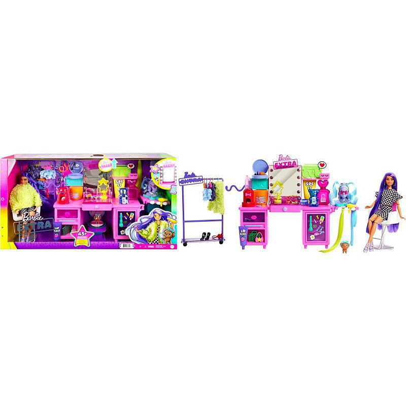 ▷ Barbie Extra Doll & Vanity Playset