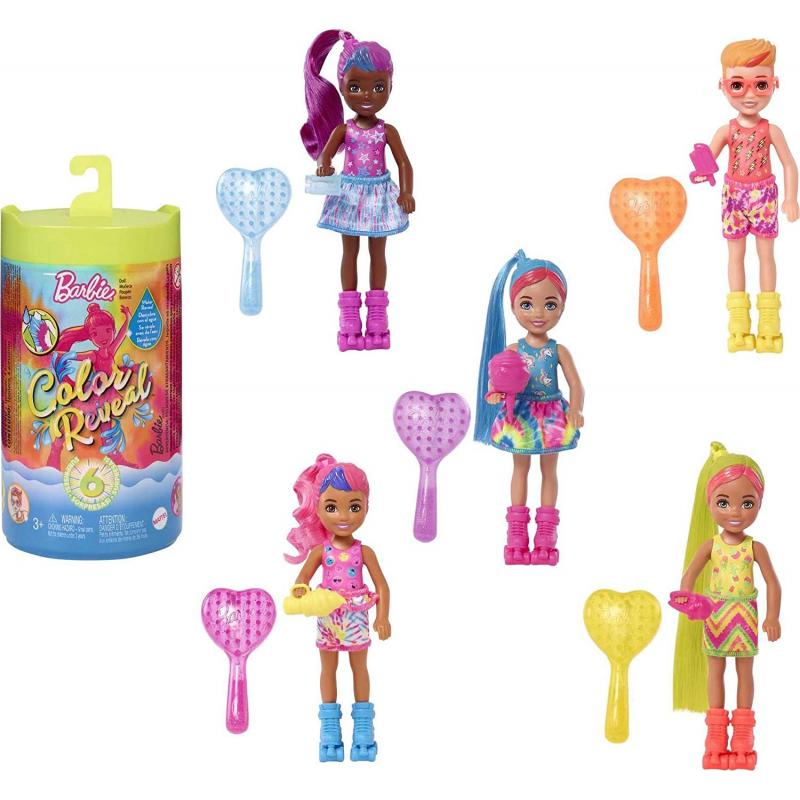 Barbie® Toys | Color Reveal™ Neon Tie-Dye | Chelsea™ Assortment