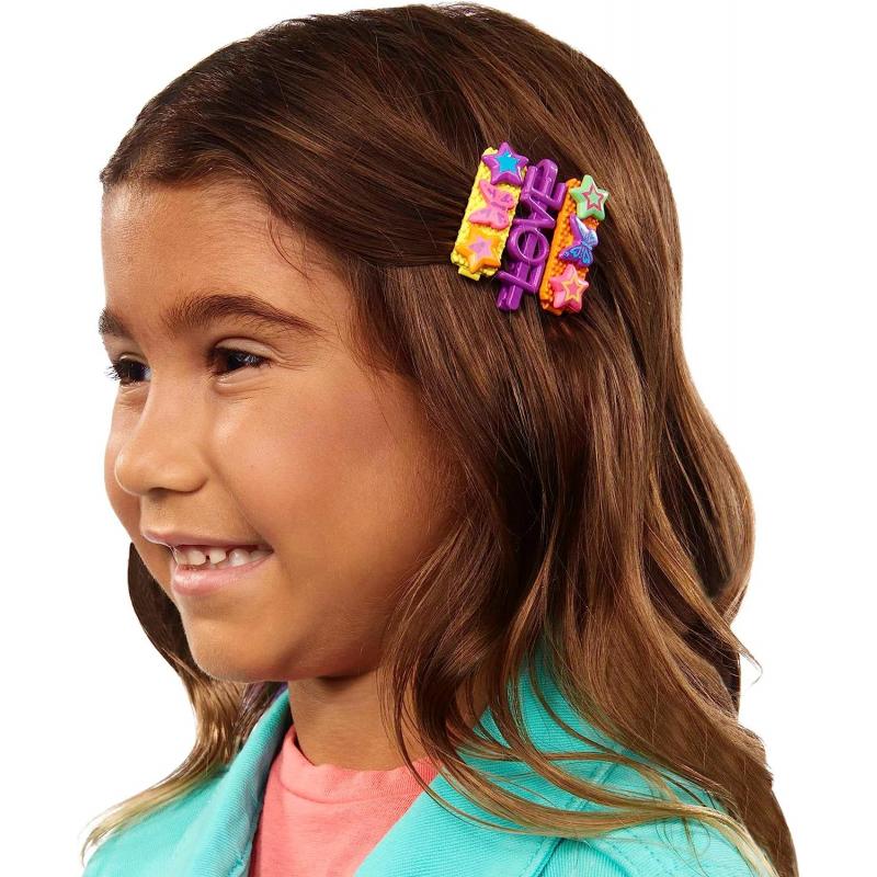 Barbie Deluxe Curly Brown Neon Rainbow Hair Doll Styling Head