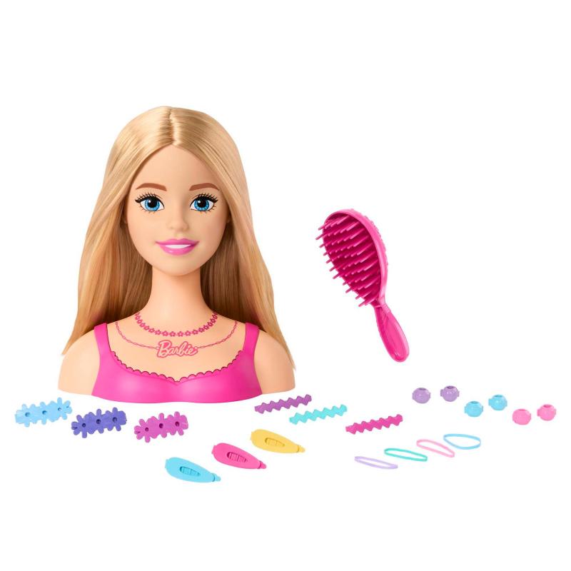 Barbie Doll Fairytale Styling Head, Pastel Hair with 20 Accessories