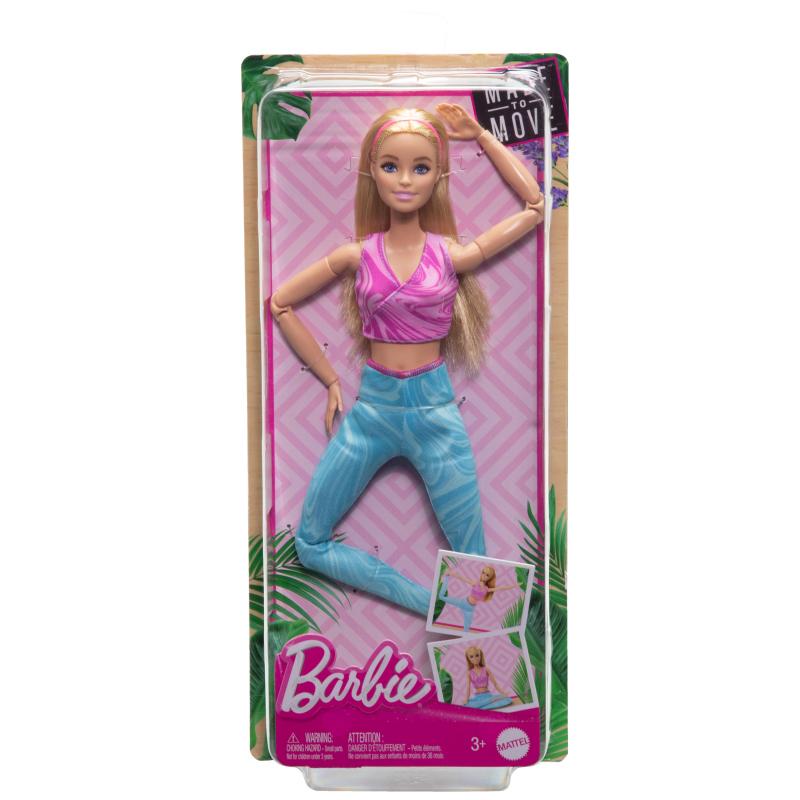 Barbie Yoga Made to Move doll Blonde - HRH27 BarbiePedia