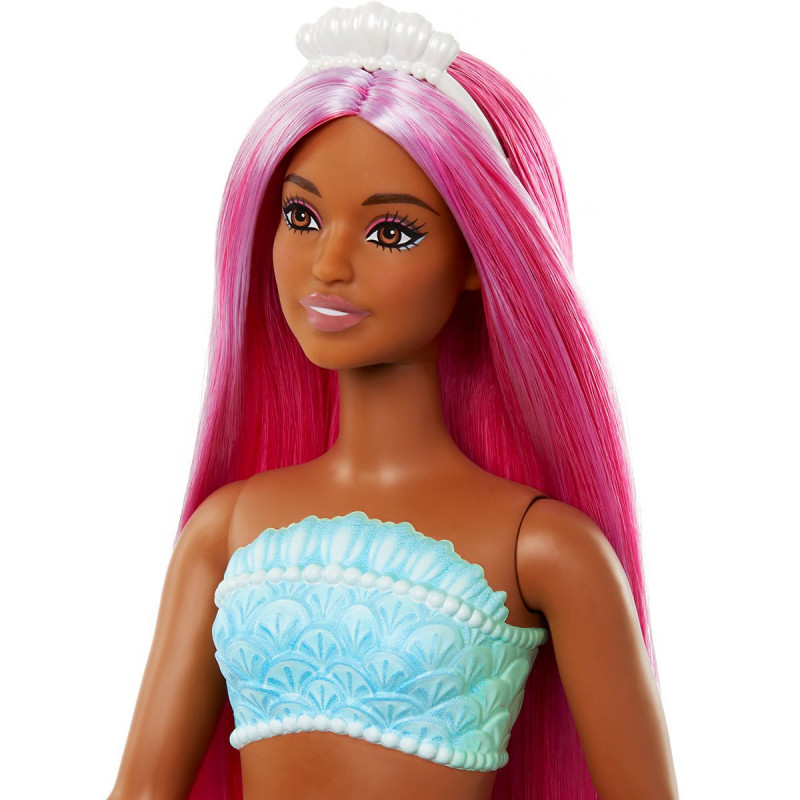 Barbie Mermaid doll Magenta and White Hair - HRR04 BarbiePedia