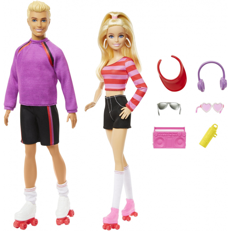 Barbie Fashionistas 65th anniversary 2 pack - new roller skating Barbie ...