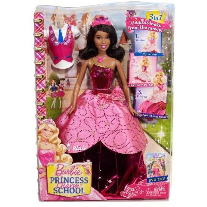 Barbie™ Princess Charm School Blair® Doll (AA) - V8347 BarbiePedia