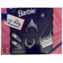 Barbie Pretty Treasures Silver Crown, shoes and accessories