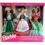 Barbie dolls of the world limited edition set Irish German and Polynesian