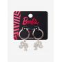 Barbie Bling Silhouette Rhinestone Mini Hoop Earrings