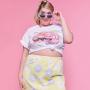 Plus Size Barbie™ Graphic Cropped Tee