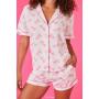 Barbie Shirt & Shorts Pajama Set