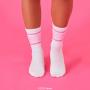 Barbie Varsity-Striped Crew Socks