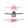 Barbie Nylon Hair Bands Set 5.3 Cm 3 Pieces