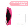 Barbie Shoulder Bag Rhinestone Typography 100% Polyester Pink 22x5x15 Cm