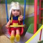 Giggles N Swing™ Barbie® doll & Kelly® doll-Blond