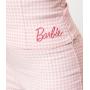 Barbie™ x Unique Vintage Pink & White Gingham Barbie™ Crop Top