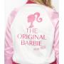Barbie™ x Unique Vintage Pink Satin Bomber Jacket