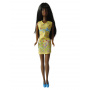 Pretty Flowers Barbie Doll (Brunette, yellow)