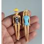 Smallest Barbie 2 - Malibu and Swimsuit B/N Mini Display Tray