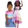 Barbie 28-inch Best Fashion Friend Unicorn Party Doll, Black Hair