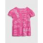 Gap × Barbie™ Organic Cotton Puff-Sleeve Logo T-Shirt for Toddlers