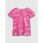 Gap × Barbie™ Organic Cotton Puff-Sleeve Logo T-Shirt for Toddlers