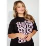 Plus Barbie Logo Graphic Tee Shirt Dress