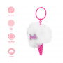 Barbie Keychain in the Shape of White Synthetic Ice Cream 10 Cm