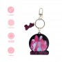 Barbie Keychain With Black Synthetic Mirror 14 Cm