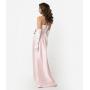 Preorder - Barbie™ x Unique Vintage Pink Satin Strapless Enchanted Evening Gown