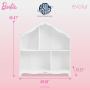 Barbie Evolur Rose Hutch/Bookcase White