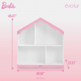 Barbie Evolur Rose Hutch/Bookcase Pink and White