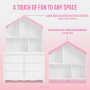 Barbie Evolur Rose Hutch/Bookcase Pink and White